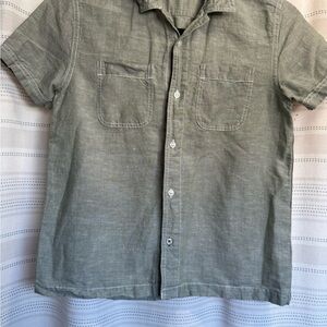 Crewcuts Casual Olive Button-Down Shirt